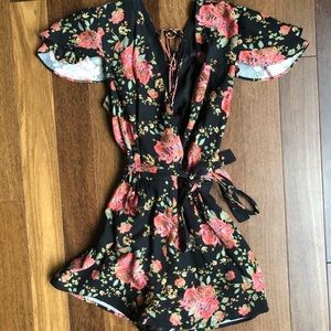 WAYFAIR floral romper in XS